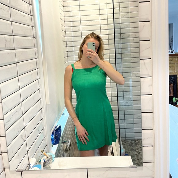 With Jean Linen Mini Dress - Picture 2 of 4